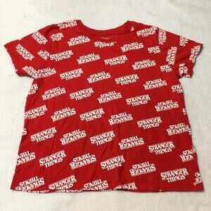 Stranger Things all over print T-Shirt 2X red